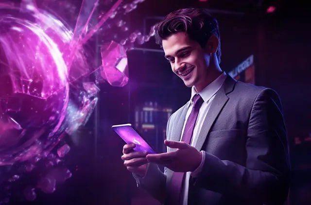 Filipino player enjoying otso slot games on a mobile device